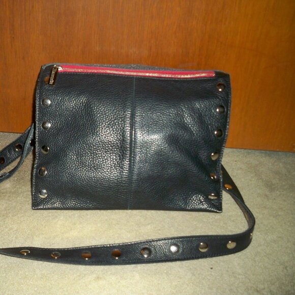 HAMMITT Montana Reversible Silver and Black Large Leather Crossbody , EUC $695!! - Picture 5 of 7